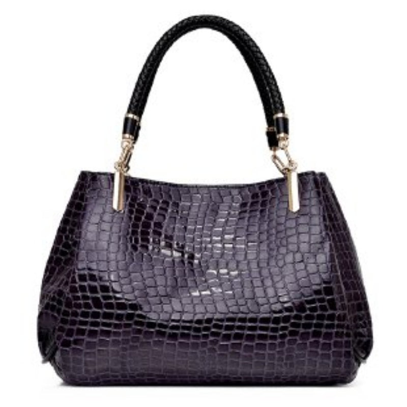 Bolsa Feminina- Tote Clássica  Crocodilo Lantejoulas