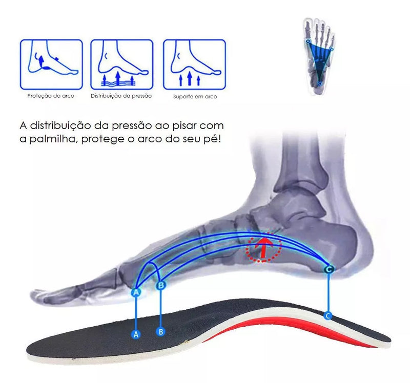 Super Palmilha Ortopédica