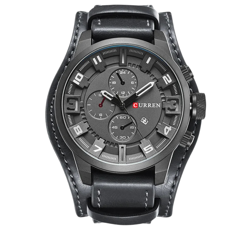 Relógio Masculino Aventador- Pulseira De Couro