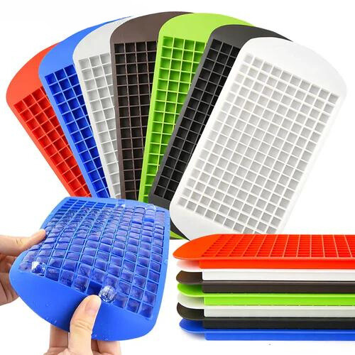 Bandeja De Silicone Para Fazer Gelo- Ice Cube 160 Grids