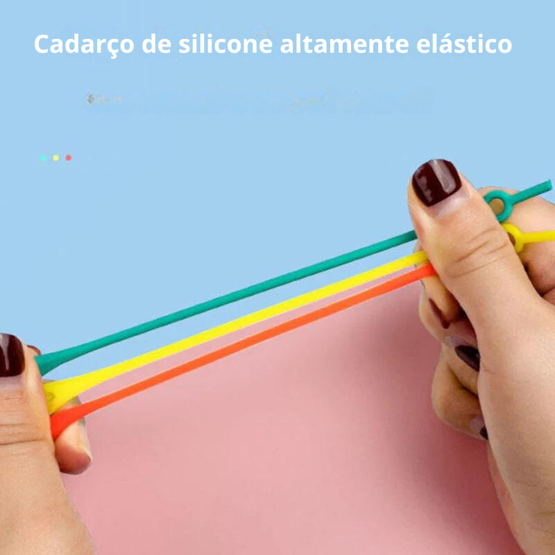 Cadarços De Silicone Unissex (12pçs)