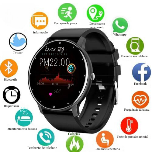 Relógio Smartwatch Inteligente GT-Pro-Para Android e IOS