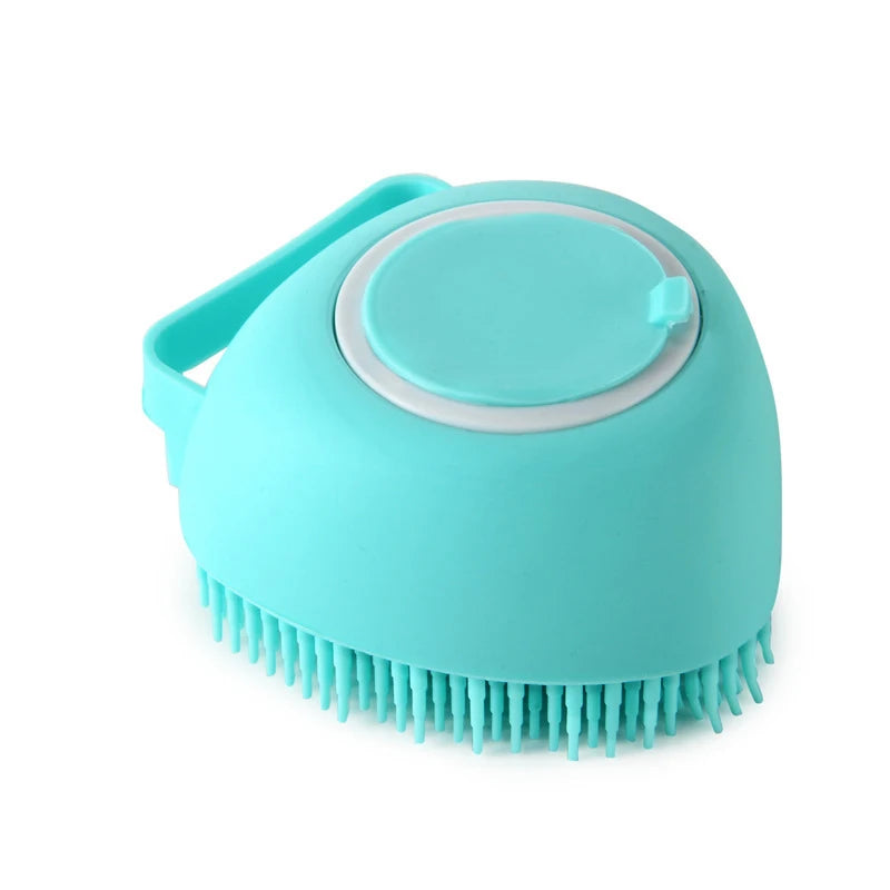 Esponja De Silicone Para Banho Com Dispenser De Shampoo