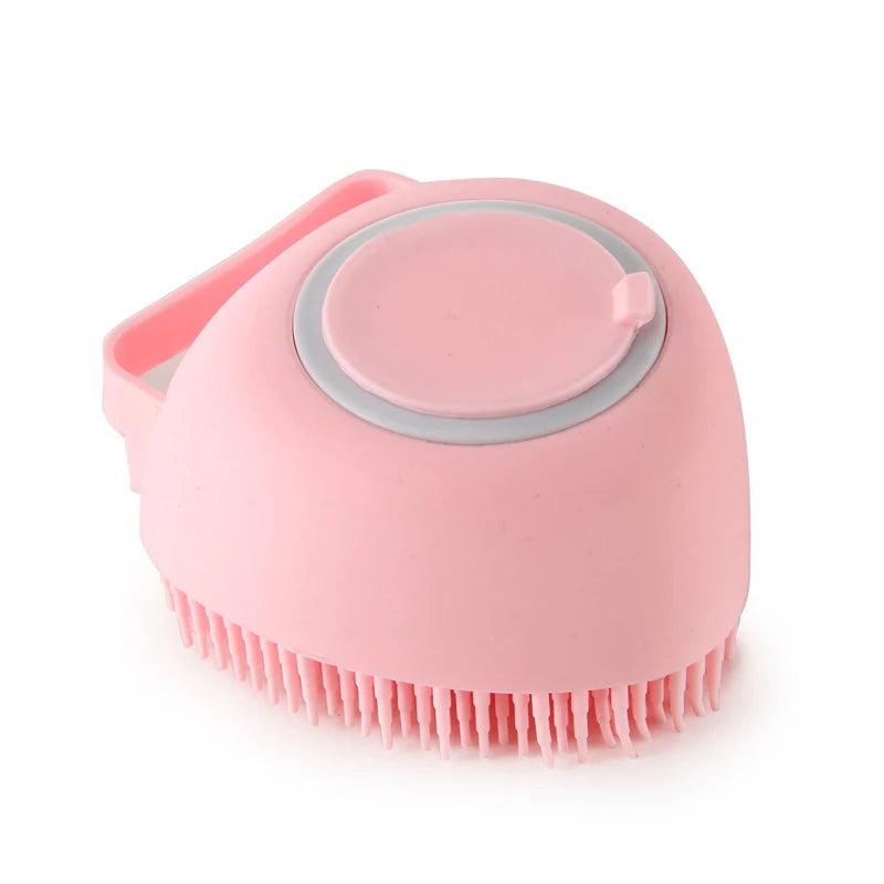 Esponja De Silicone Para Banho Com Dispenser De Shampoo