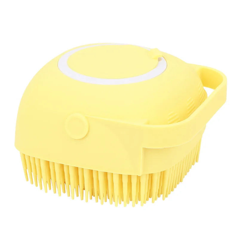 Esponja De Silicone Para Banho Com Dispenser De Shampoo