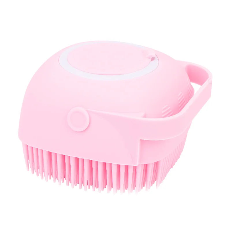 Esponja De Silicone Para Banho Com Dispenser De Shampoo