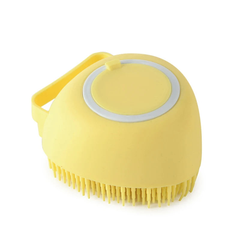 Esponja De Silicone Para Banho Com Dispenser De Shampoo