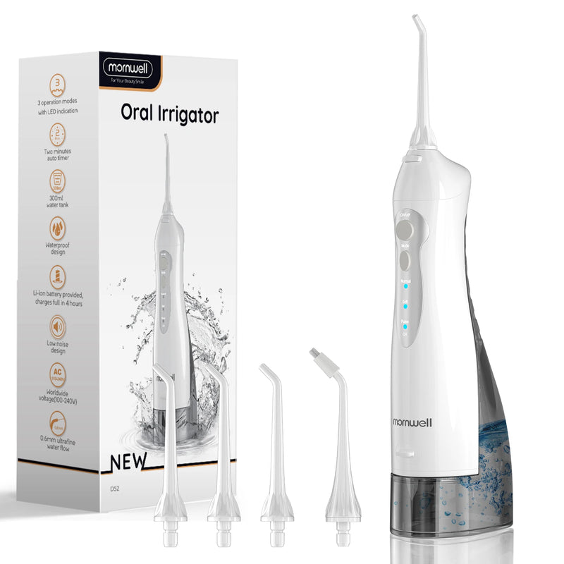 Irrigador Oral Portátil- Recarregável Usb Com 4 Bicos