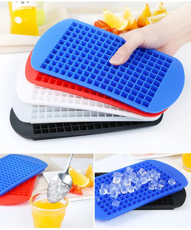 Bandeja De Silicone Para Fazer Gelo- Ice Cube 160 Grids