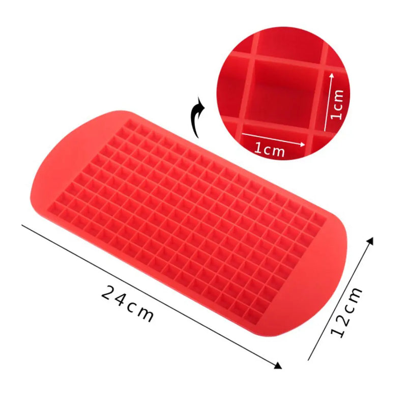 Bandeja De Silicone Para Fazer Gelo- Ice Cube 160 Grids