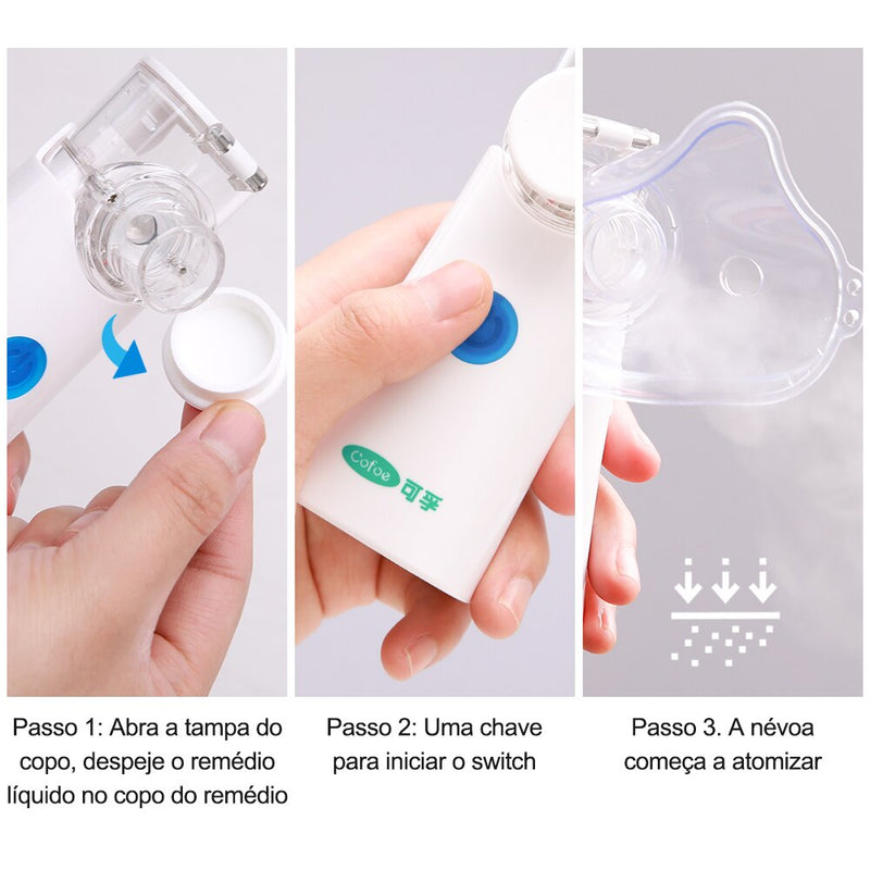 Nebulizador Recarregável Portátil -Ultrasonic