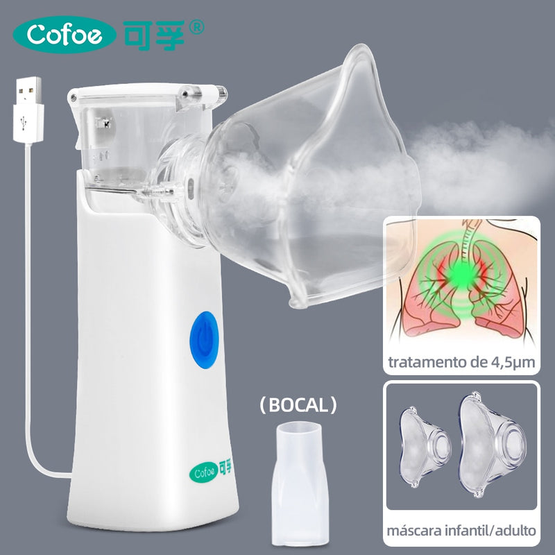 Nebulizador Recarregável Portátil -Ultrasonic