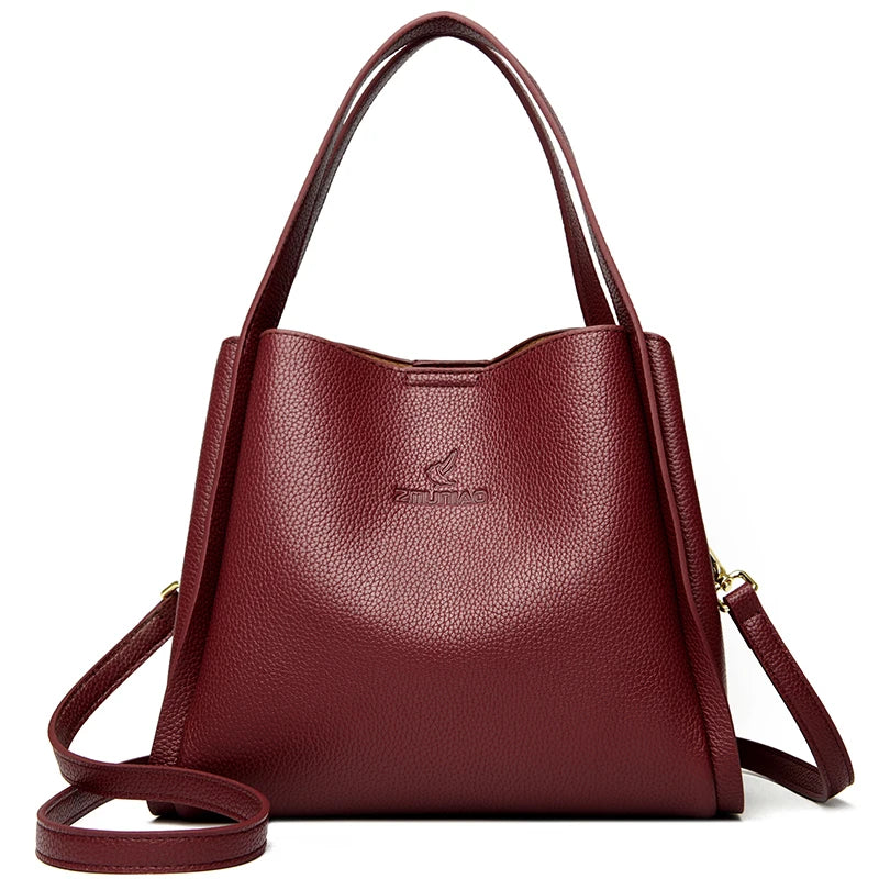 Bolsa De Couro Feminina -Scarlet