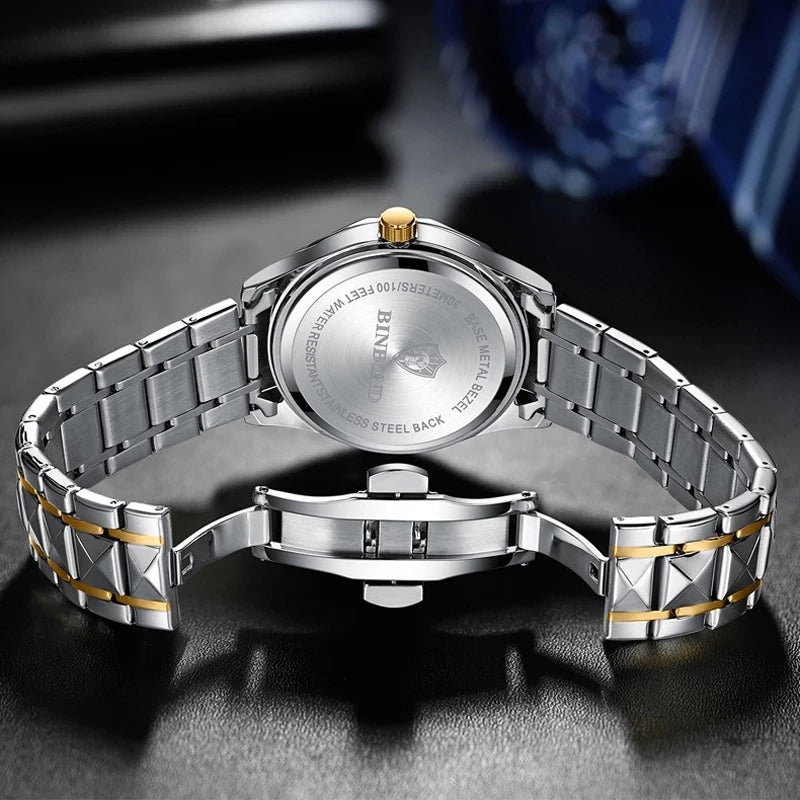 Relógio Masculino Titanium Crown-À Prova D'água Calendário Duplo Luminoso