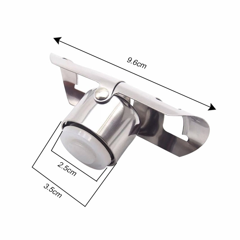 Tampa de champanhe em aço inoxidável - Reino das Variedades