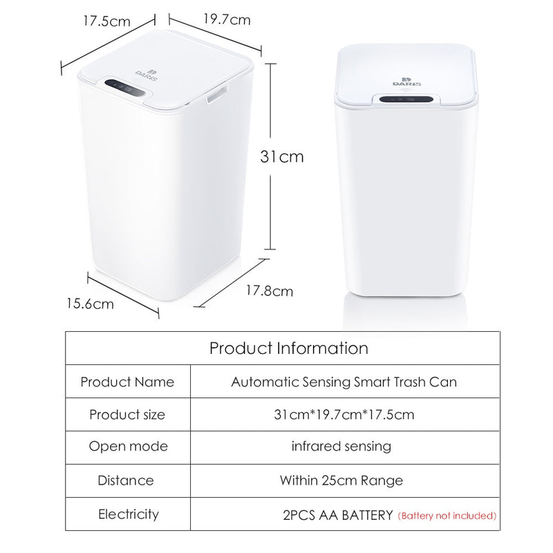 Lixeira Inteligente Com Sensor Automático Para Cozinha